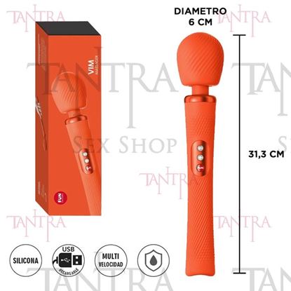 Vim Microfono con potente vibrador para estimulacion total con carga USB